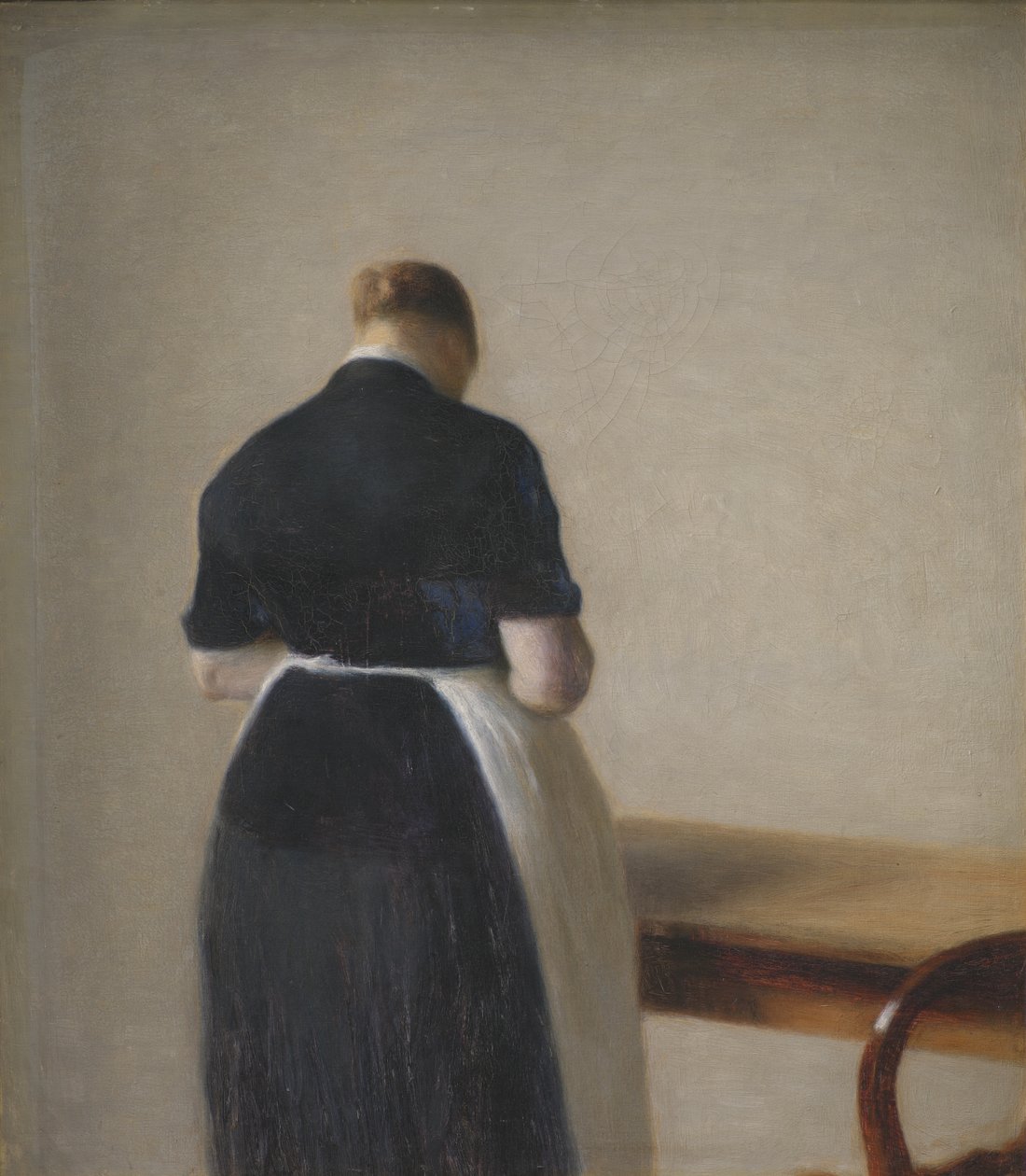 Femme vue de dos - Vilhelm Hammershoi