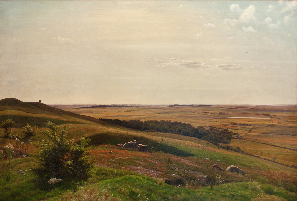 Paysage de montagne près de Horsens. Après-midi - Vilhelm Kyhn