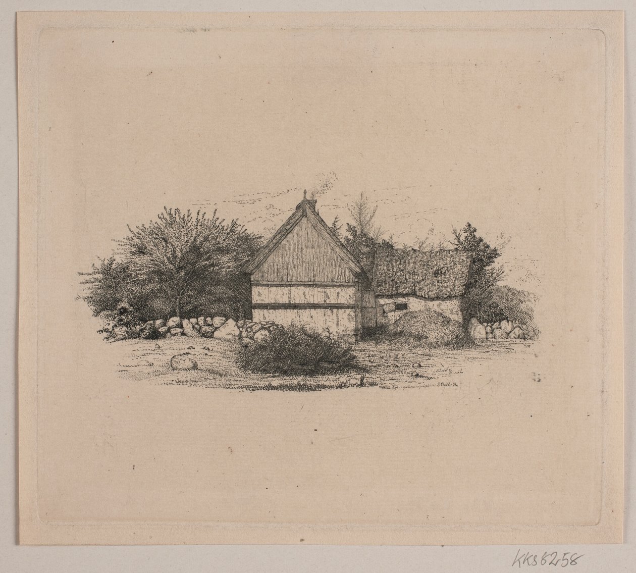 Et bondehus - Vilhelm Kyhn