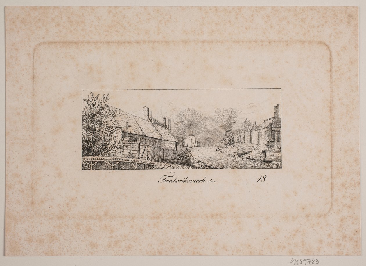Scène de rue à Frederiksværk - Vilhelm Kyhn