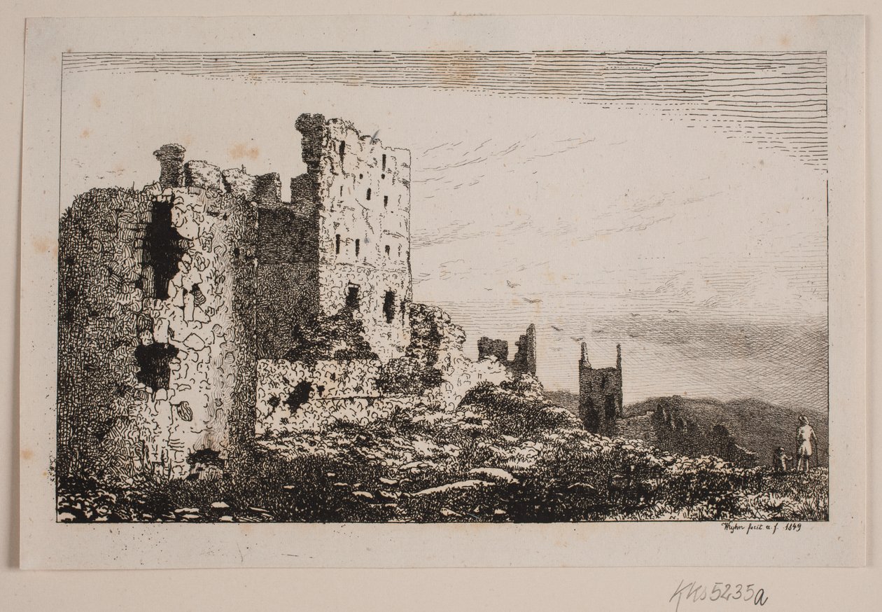 Hammershus à Bornholm - Vilhelm Kyhn