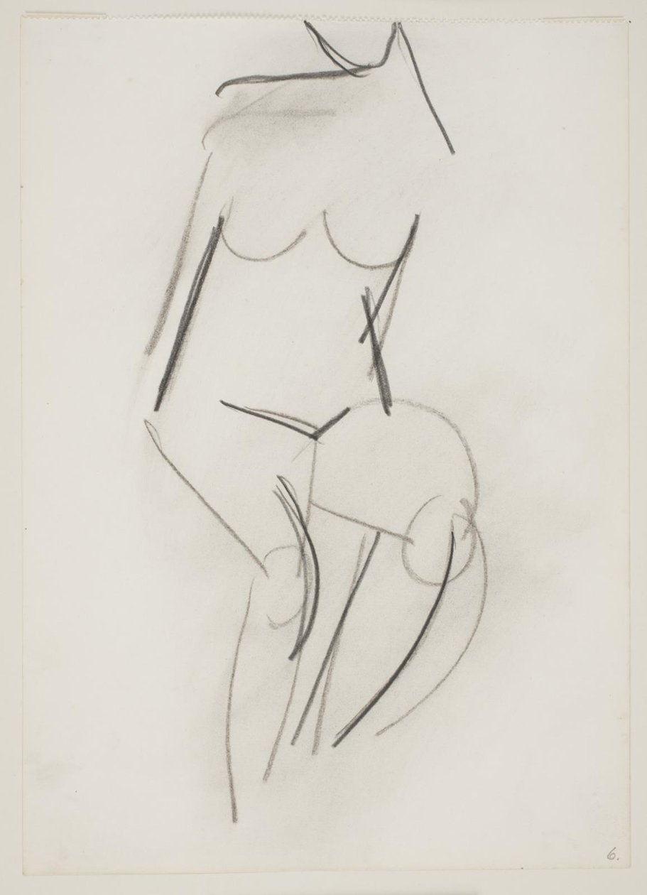 Femme nue assise vue de face - Vilhelm Lundstrøm