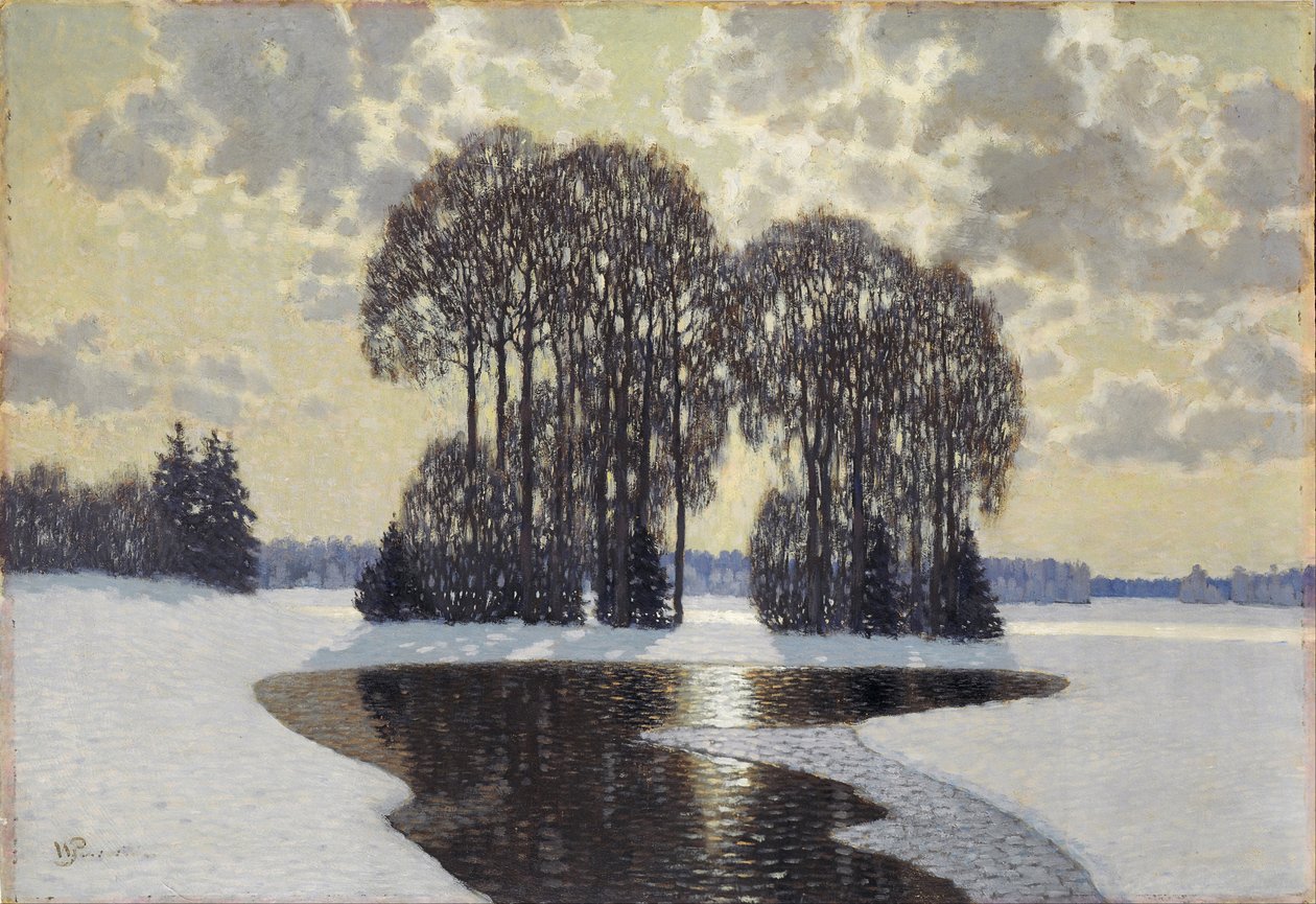 Hiver, vers 1910 - Vilhelms Purvitis