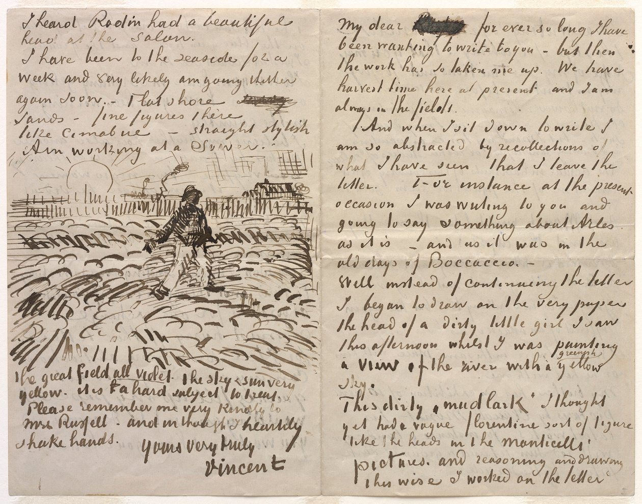 Lettre à John Peter Russell - Vincent van Gogh