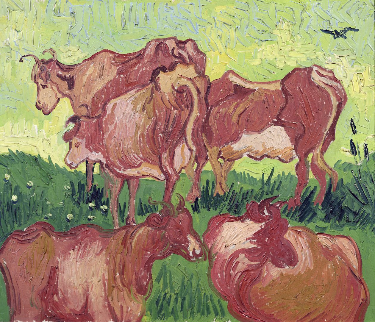Vaches, 1890 - Vincent van Gogh