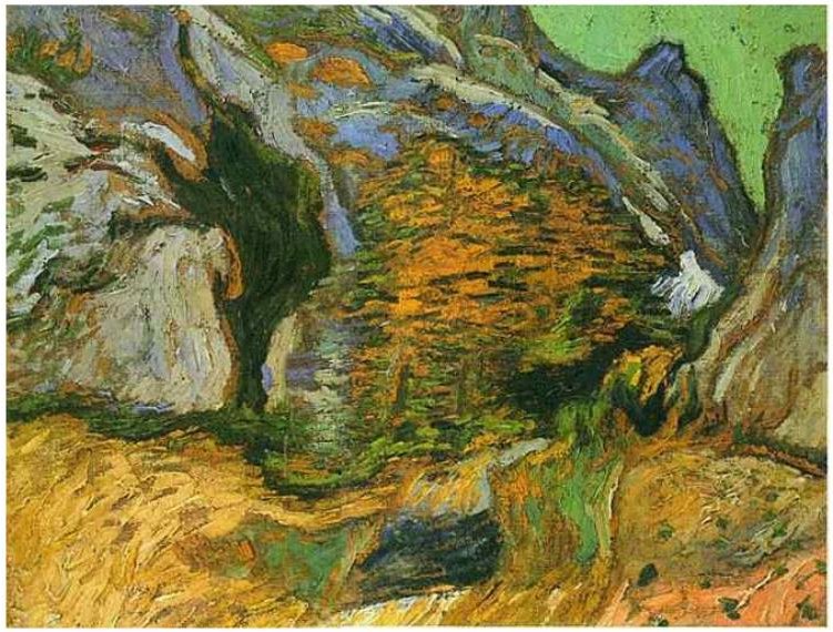 Les gorges Les Peiroulets - Vincent van Gogh