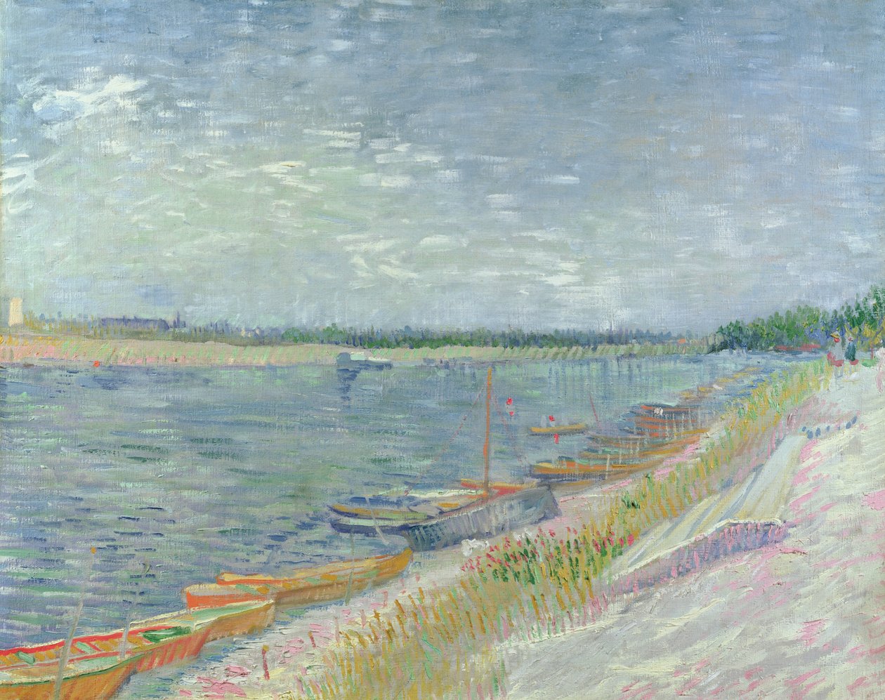 Bateaux amarrés, 1887 - Vincent van Gogh
