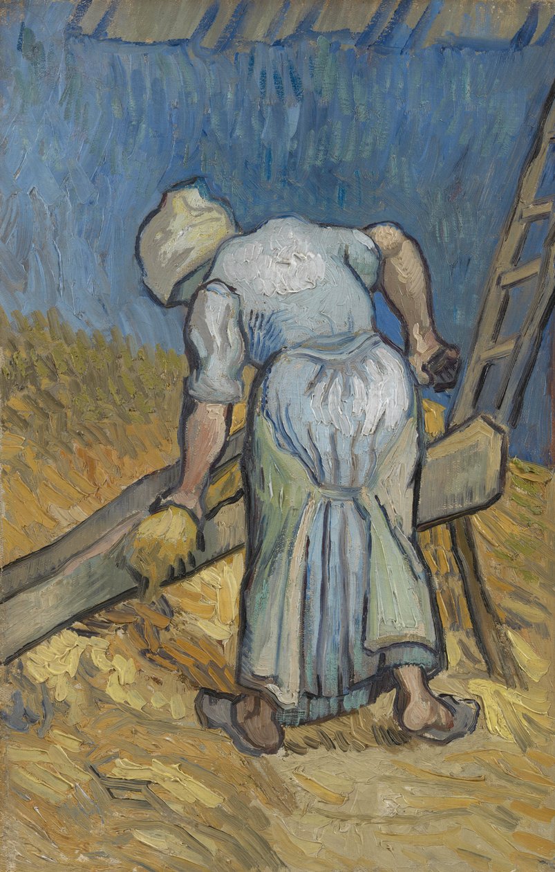 Paysanne battant du lin - Vincent van Gogh
