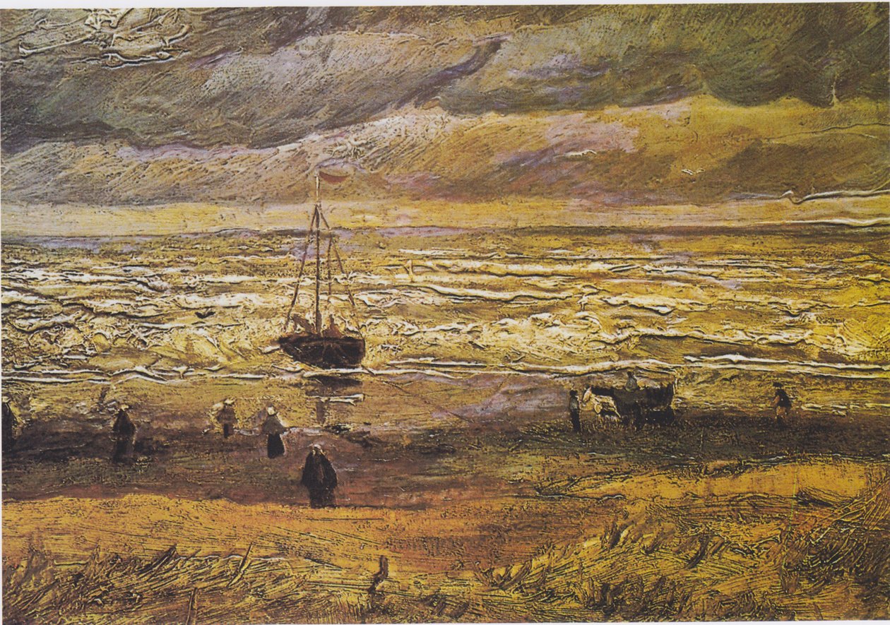 Plage de Scheveningen par Temps Orageux - Vincent van Gogh