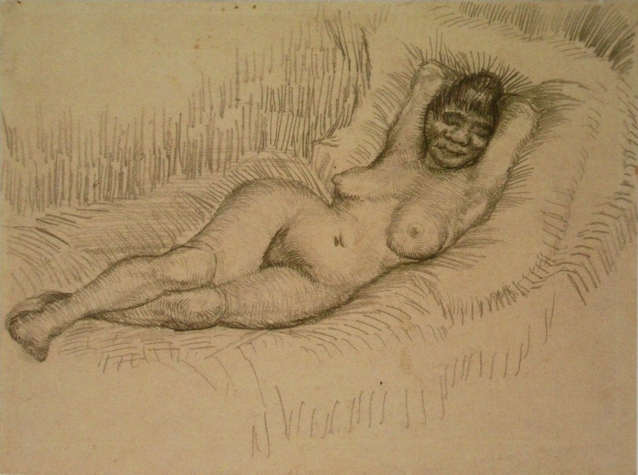 Étude pour nu féminin allongé (détail) - Vincent van Gogh