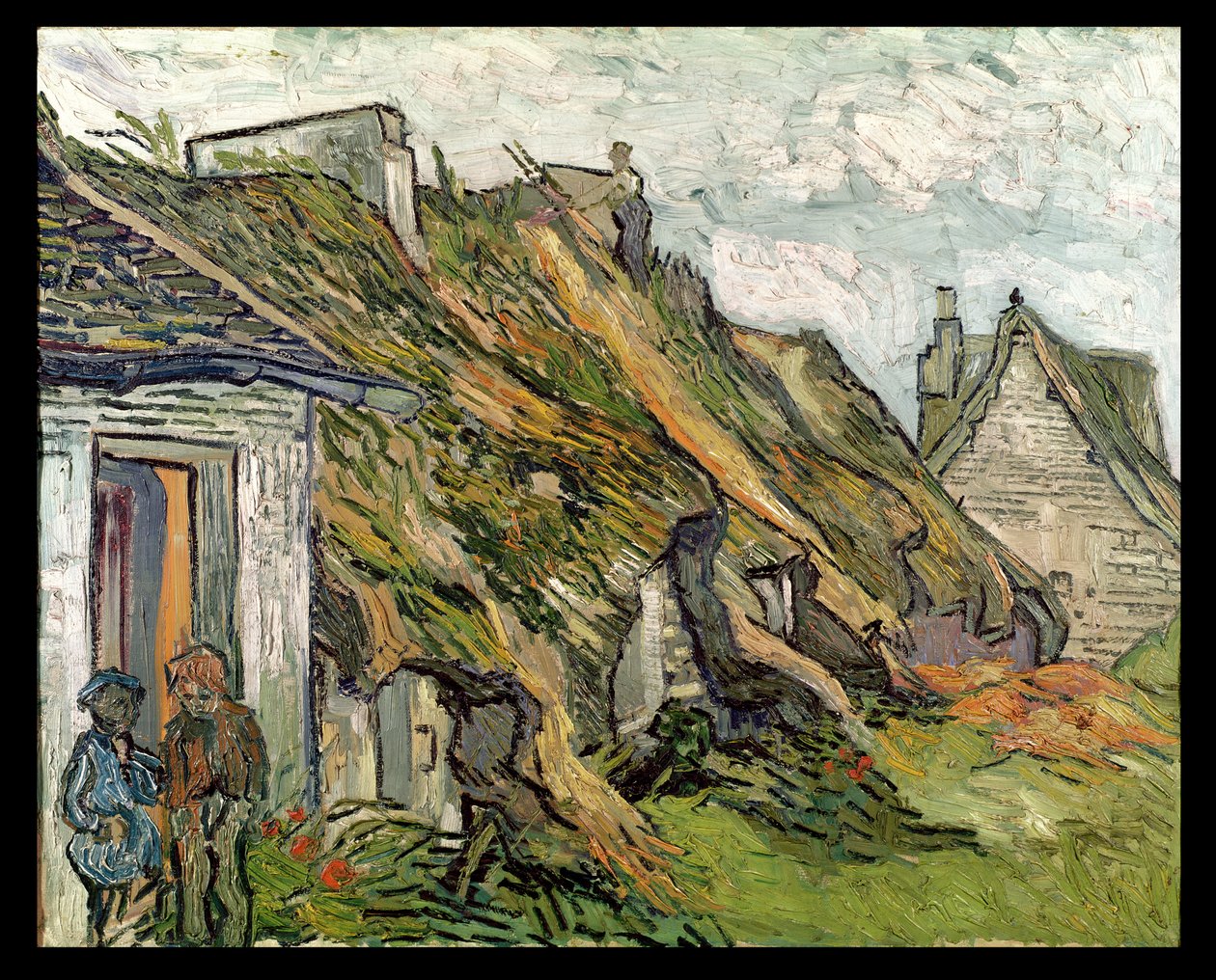 Chaumières à Chaponval, Auvers-sur-Oise, 1890 - Vincent van Gogh