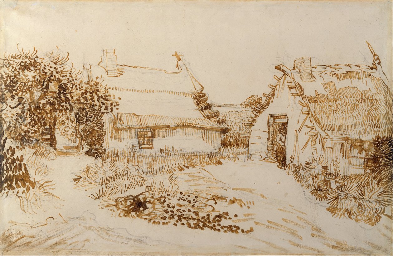Deux cottages à Saintes-Maries-de-la-Mer - Vincent van Gogh