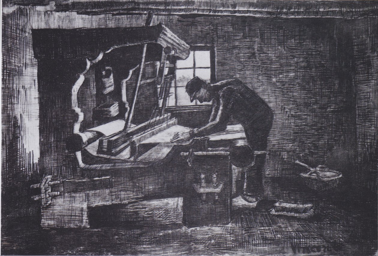 Tisserand au métier à tisser - Vincent van Gogh