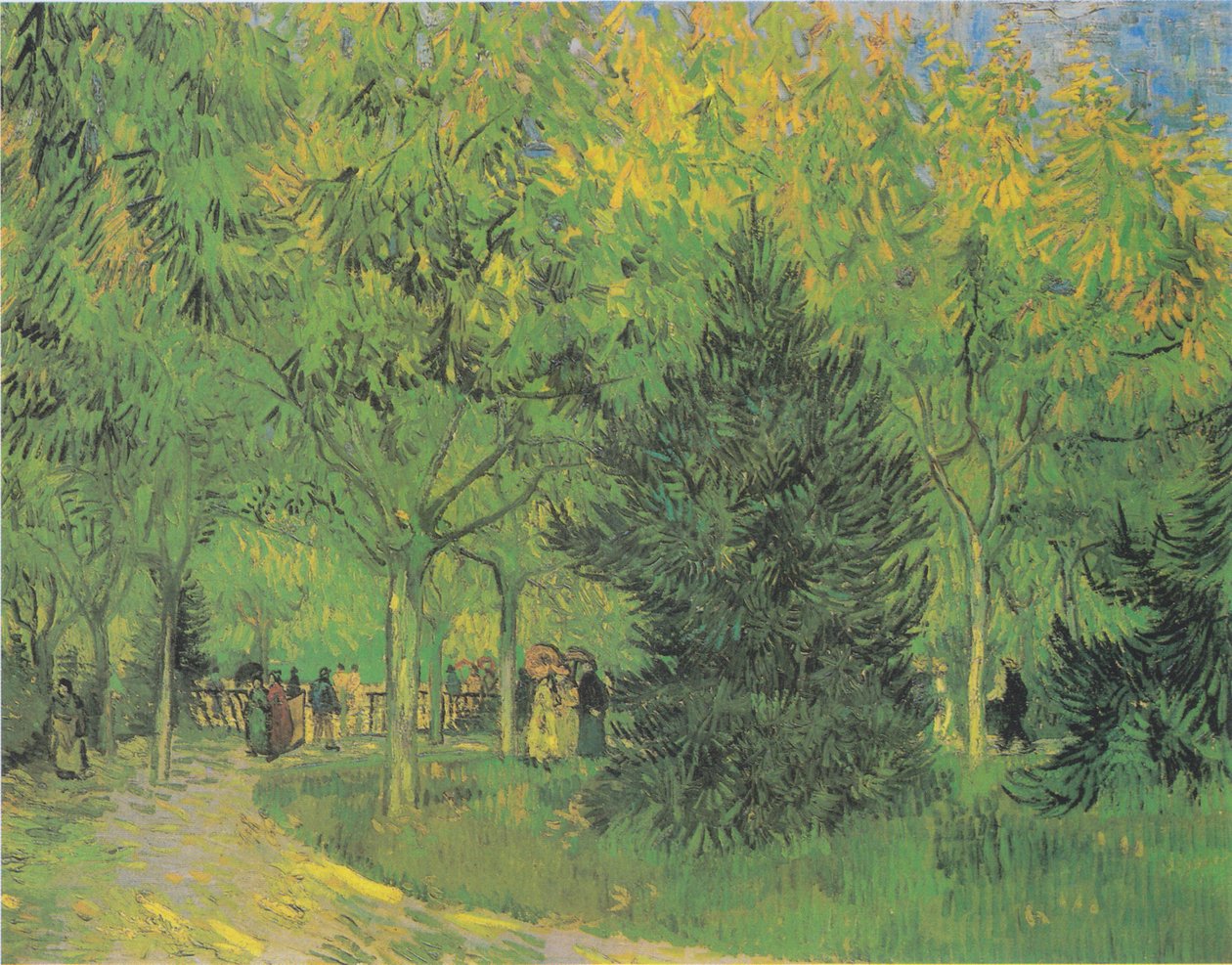 Chemin dans le parc d