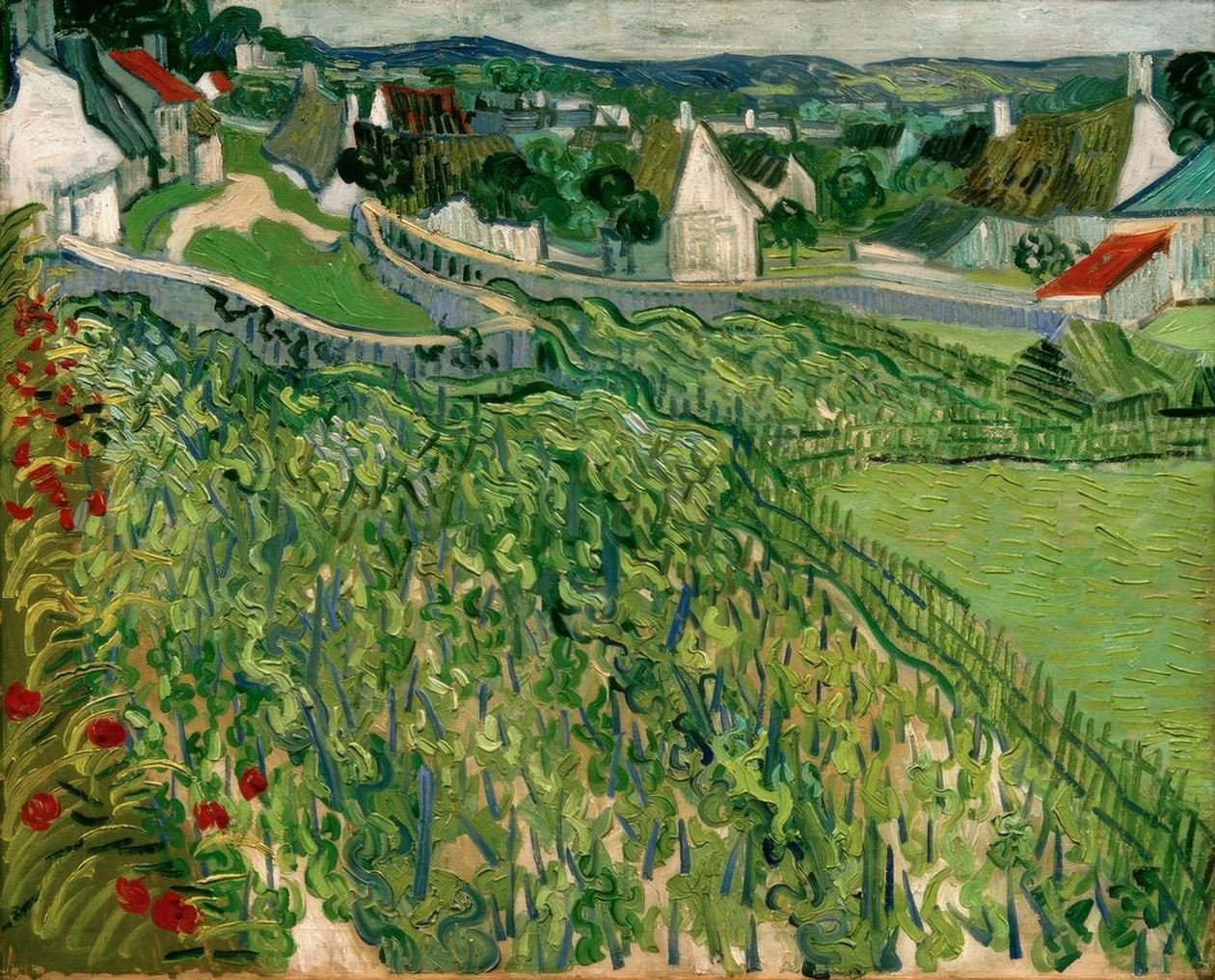 Vignobles avec vue sur Auvers - Vincent van Gogh