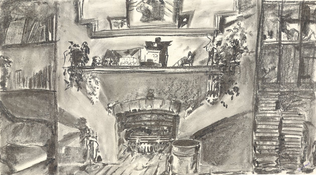Au coin du feu à la lumière des bougies - Vincent Alexander Booth