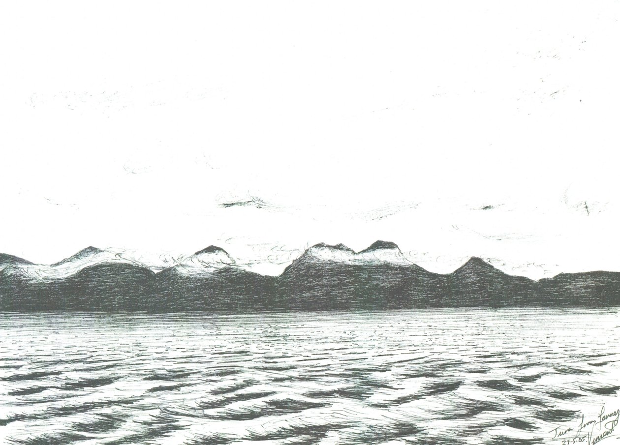 Scène de Jura depuis le ferry, 2005 - Vincent Alexander Booth