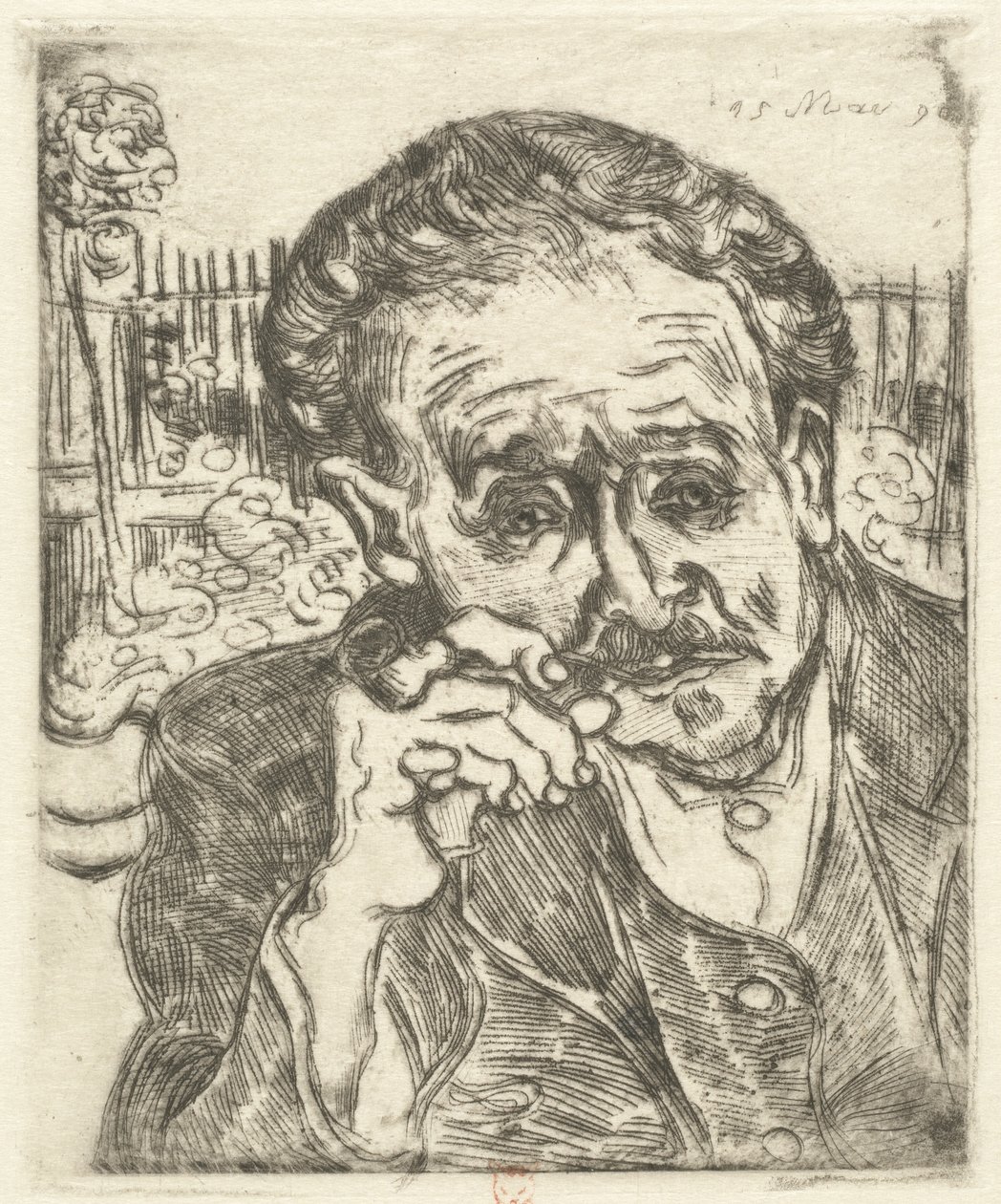 Dr. Gachet (Homme avec une pipe) - Vincent van Gogh