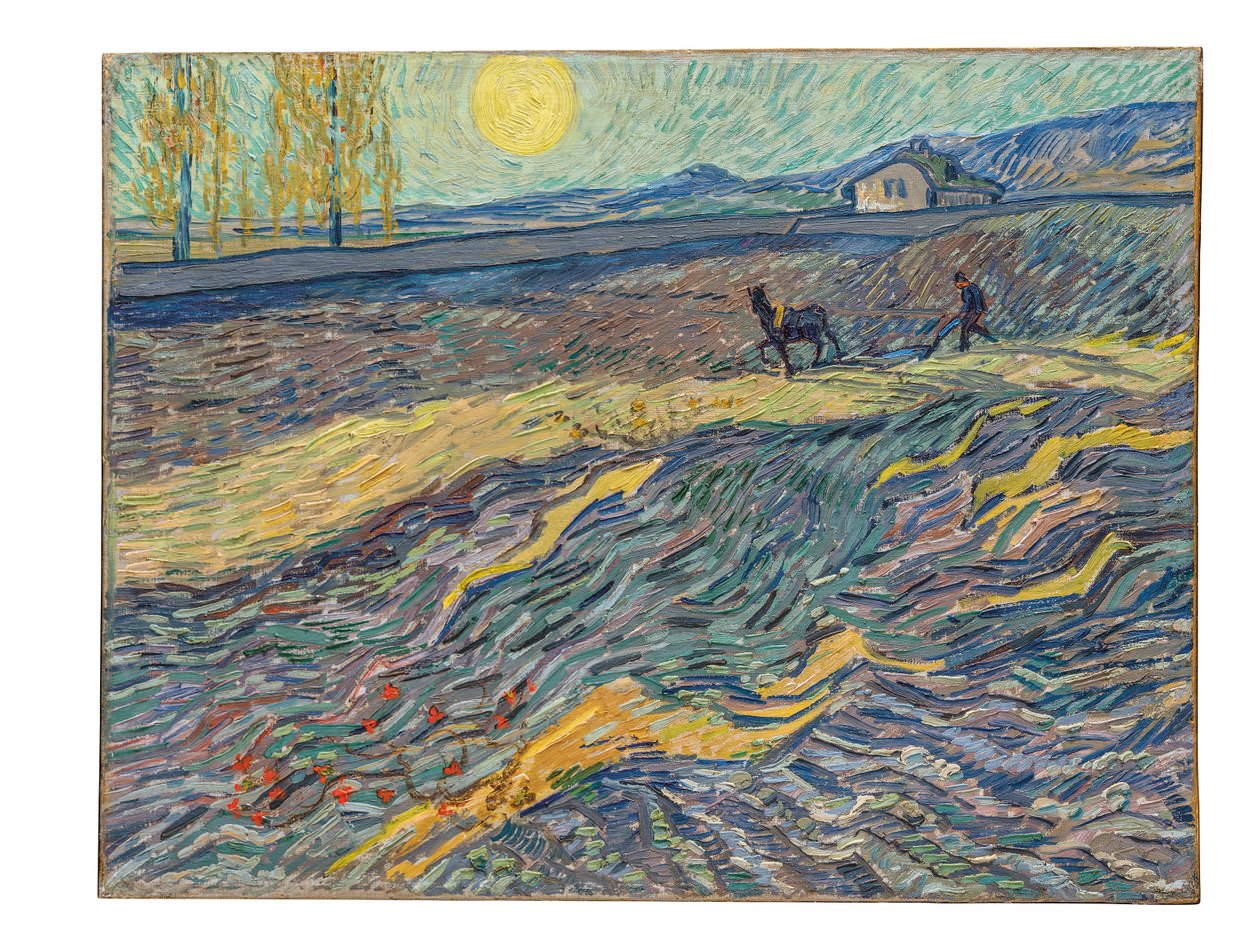 Fermier dans un champ, 1889 - Vincent van Gogh