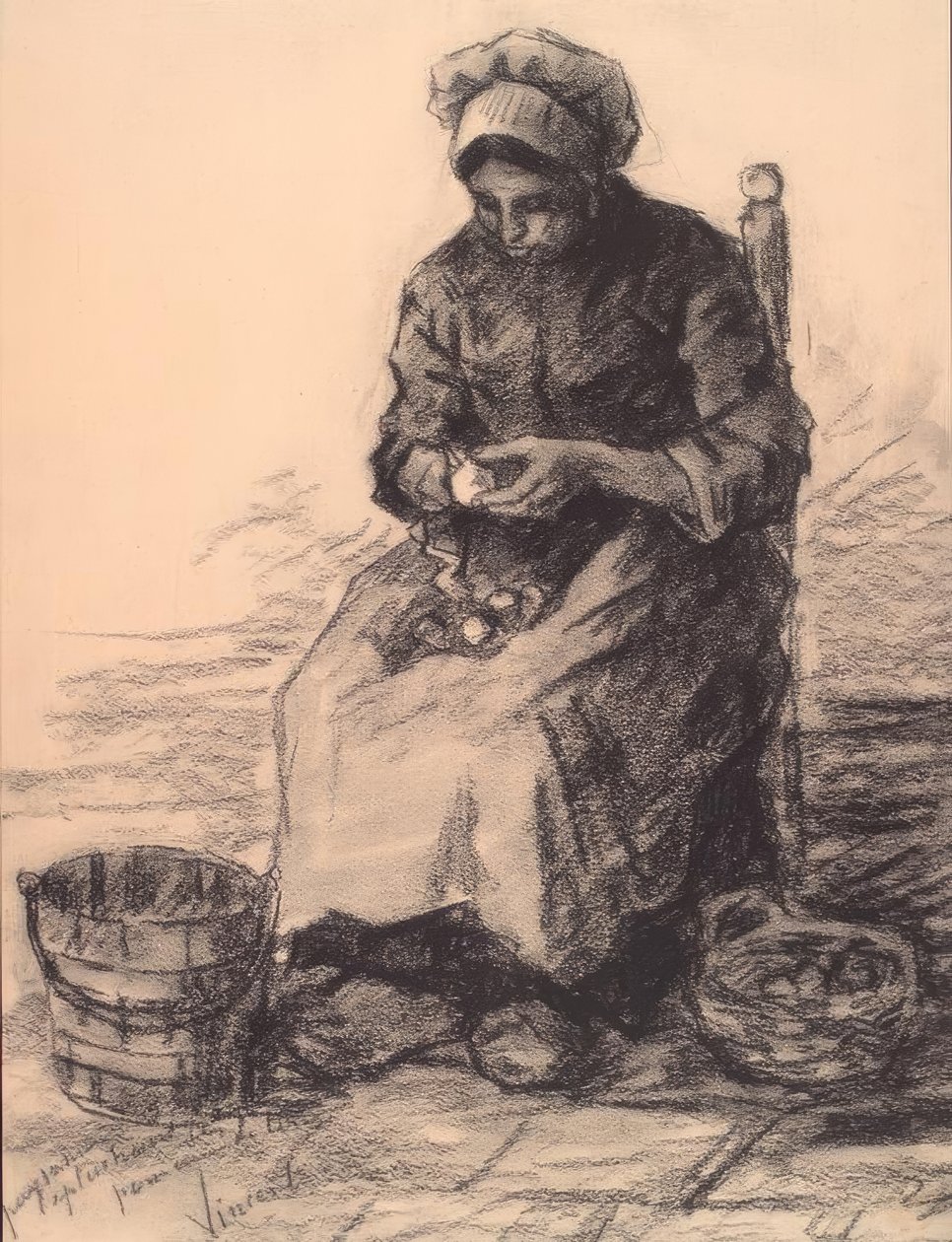 Éplucheuse de pommes de terre - Vincent van Gogh