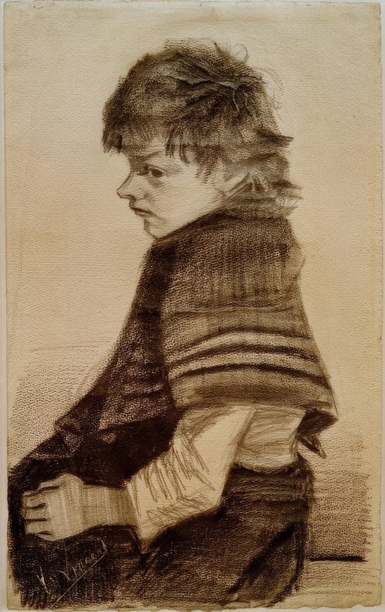 Fille avec un châle - Vincent van Gogh