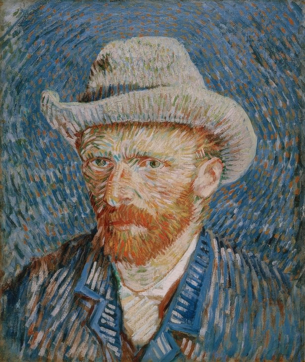 Autoportrait avec chapeau de feutre gris - Vincent van Gogh