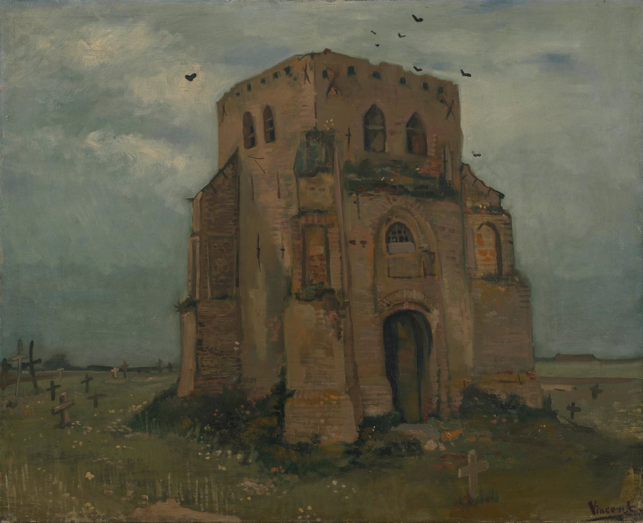 Le vieux clocher à Nuenen - Vincent van Gogh