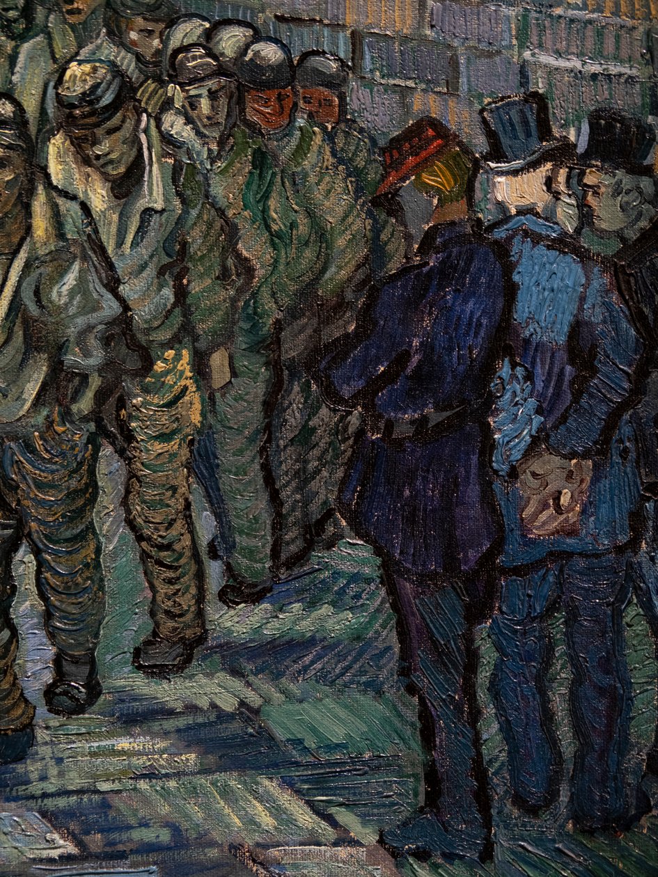 La Cour de la Prison (détail) - Vincent van Gogh