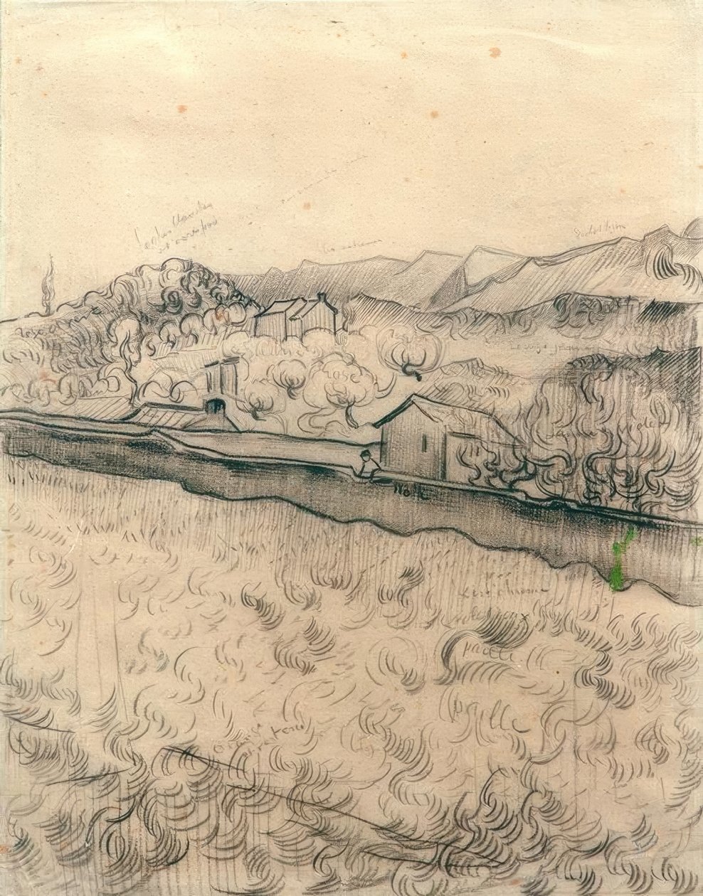 Champ muré - Vincent van Gogh