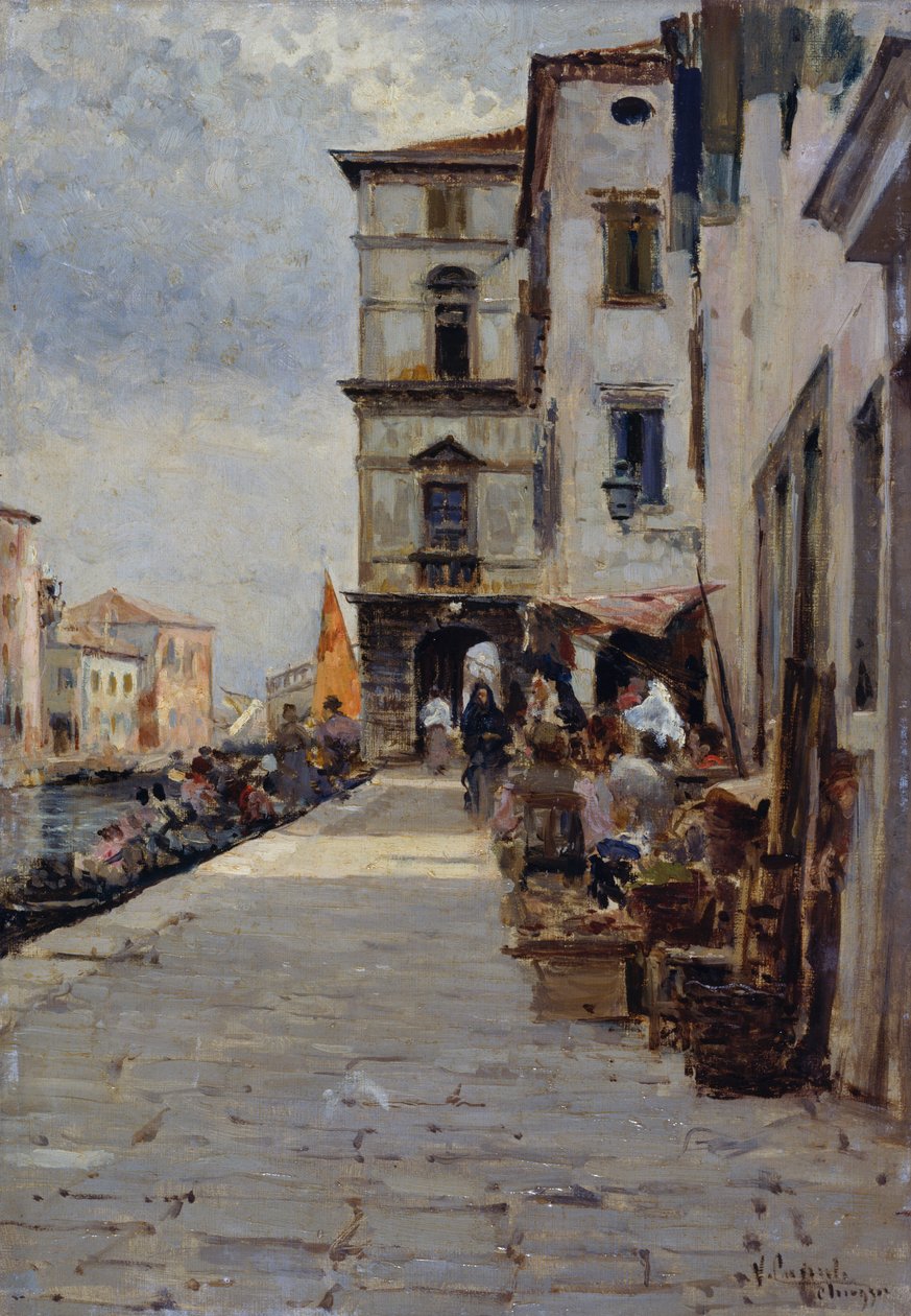 Marché à Chioggia - Vincenzo Caprile