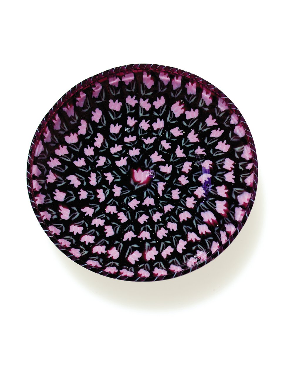 Plat "murrine" à tulipe - Vincenzo Moretti