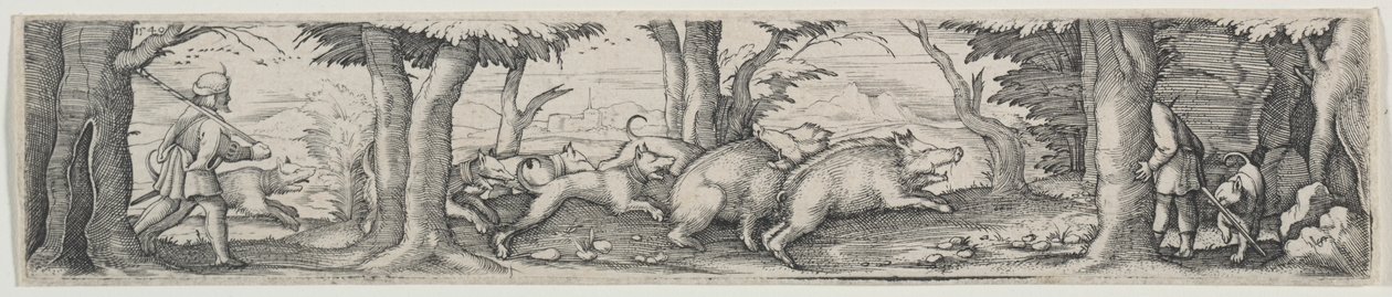 Chasse au sanglier - Virgilius Solis