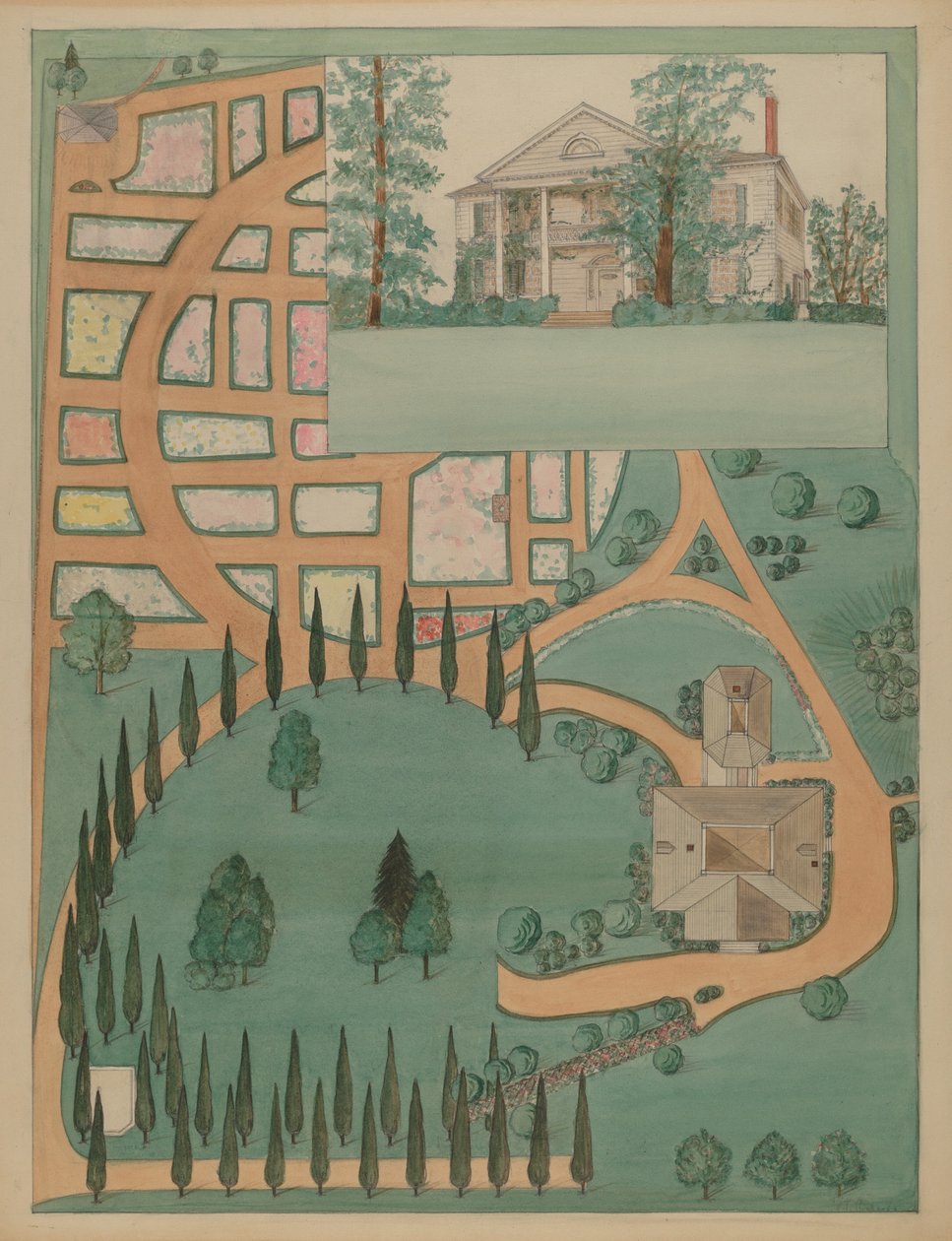 Jumel Mansion, vers 1936 - Virginia Richards
