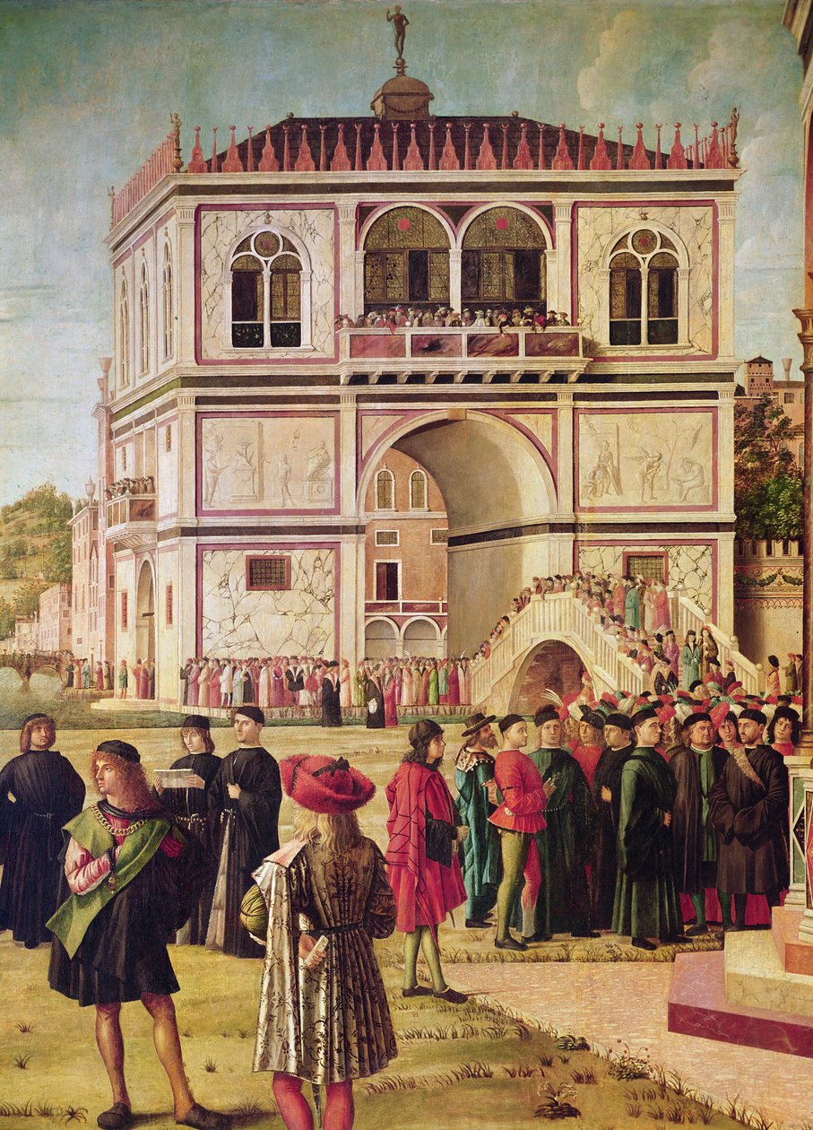 Retour des ambassadeurs anglais, du Cycle de Sainte-Ursule, c.1490-96 (détail) - Vittore Carpaccio