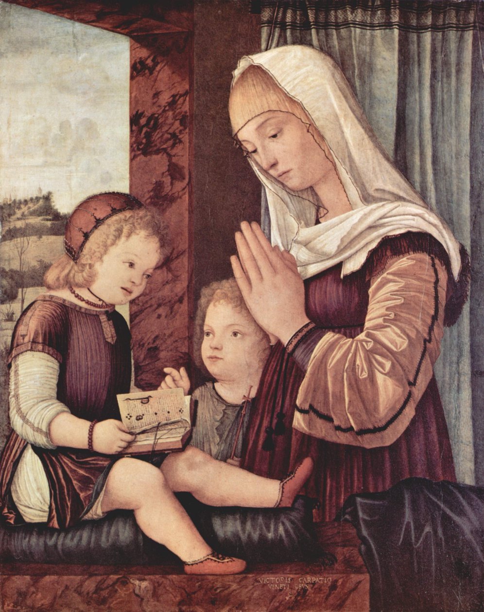 Marie et Jean-Baptiste adorant l