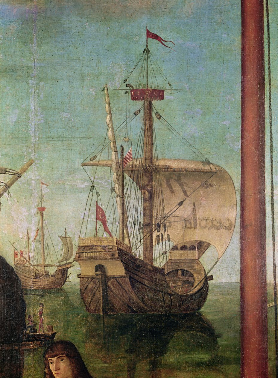 La Rencontre et le Départ des Fiancés, du Cycle de Sainte Ursule, détail d