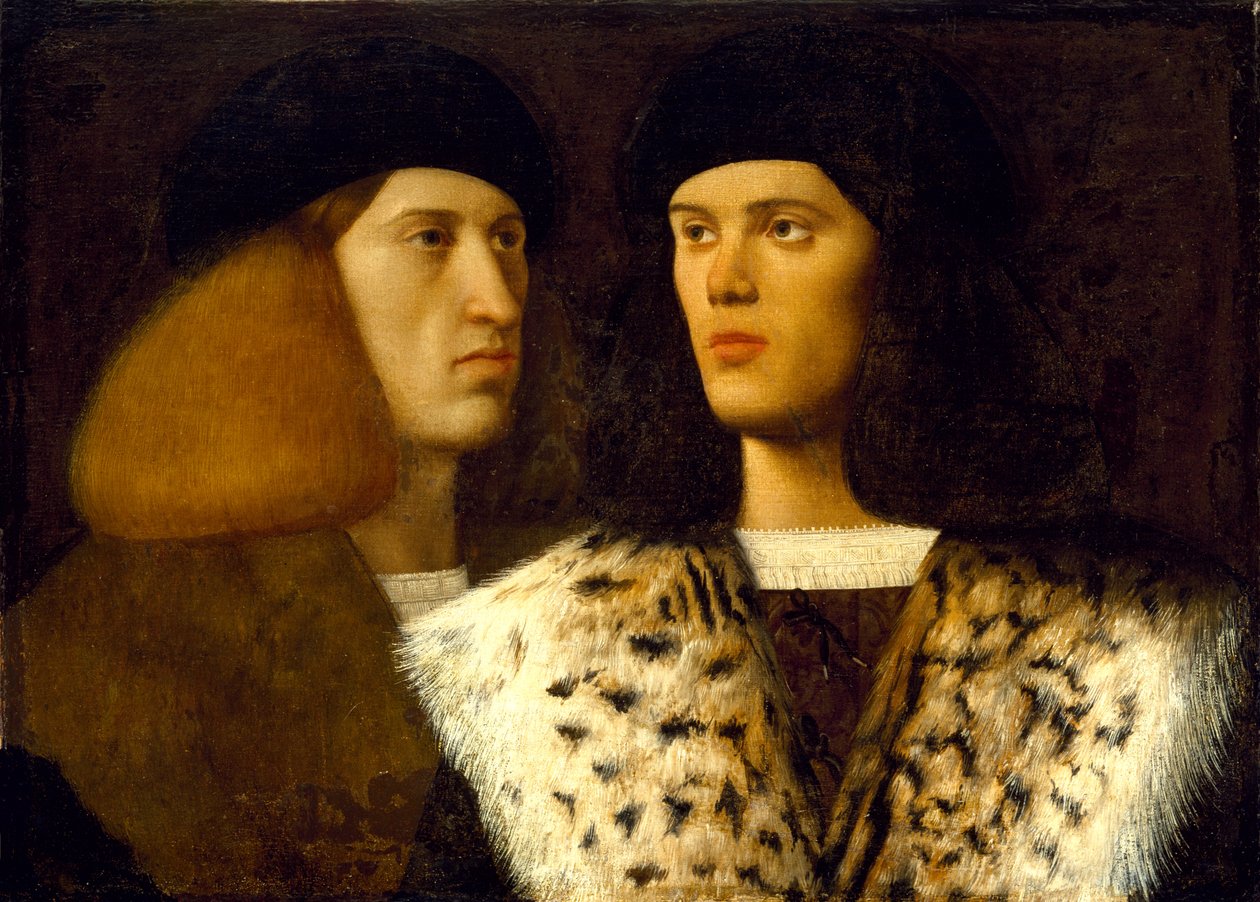 Portrait de deux jeunes hommes - Vittore Belliniano