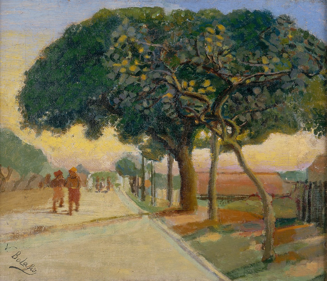 Rue à Singapour - Vittorio Bolaffio