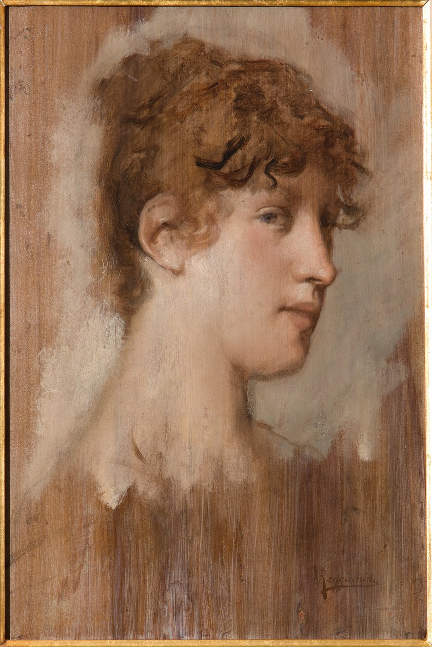 Visage de fille - Vittorio Reggianini