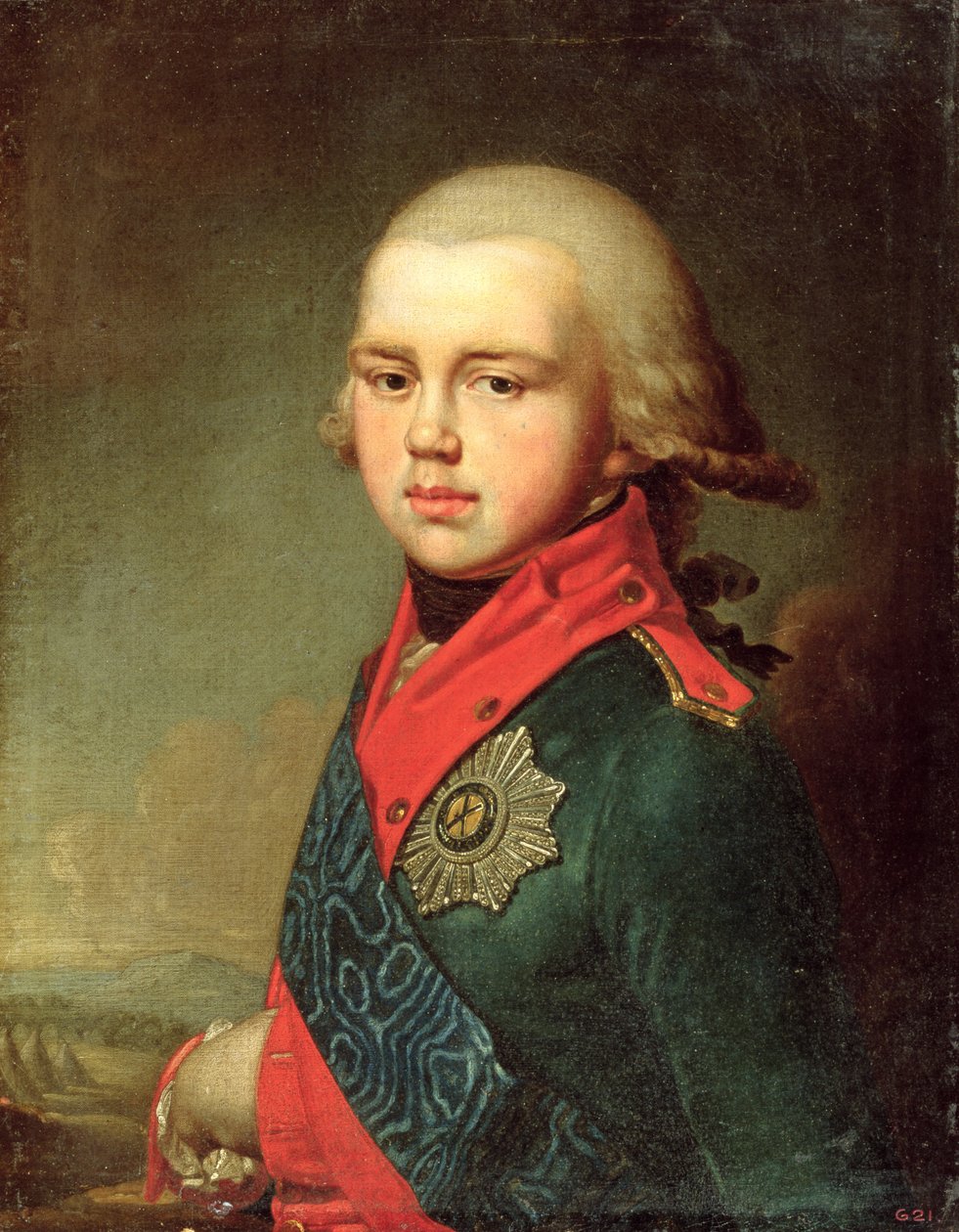 Portrait du grand-duc Constantin Pavlovitch (1779-1831) - Vladimir Lukich Borovikovsky
