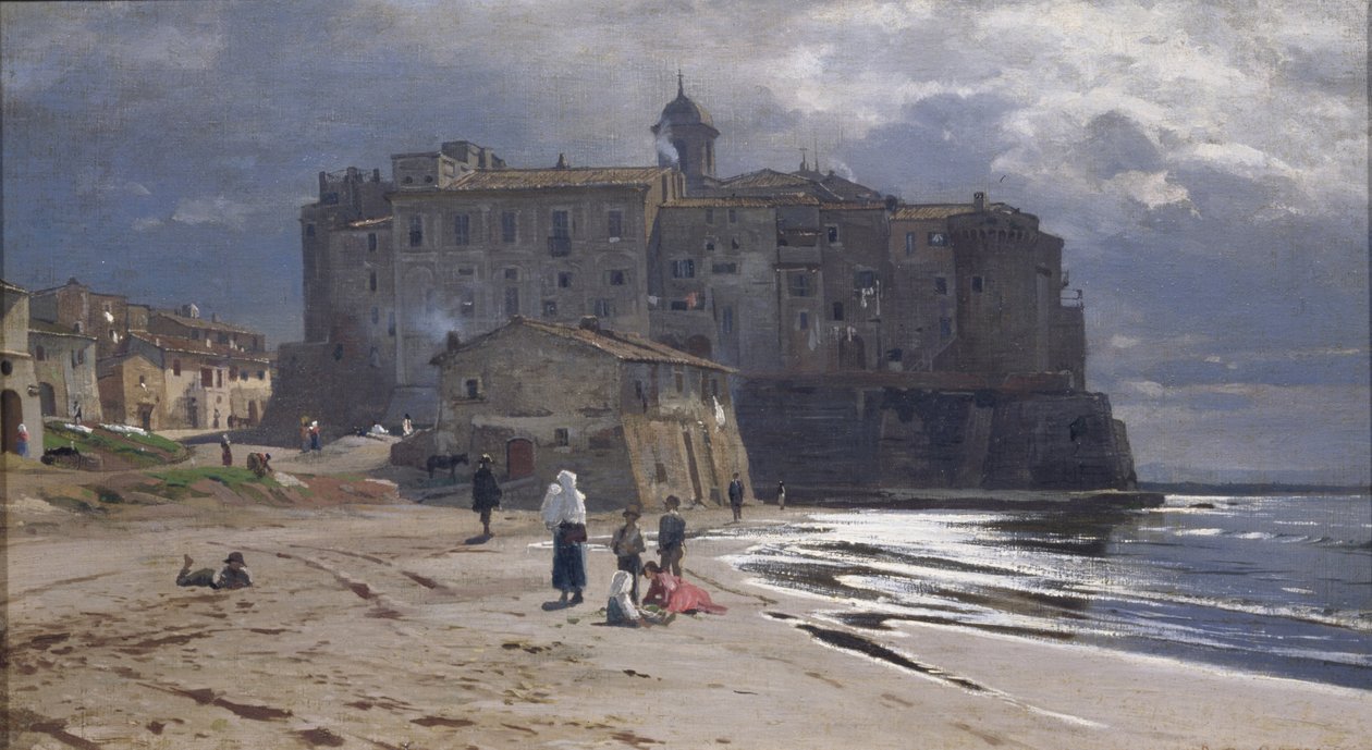 La ville au bord de la mer, années 1870 - Vladimir Donatovich Orlovsky