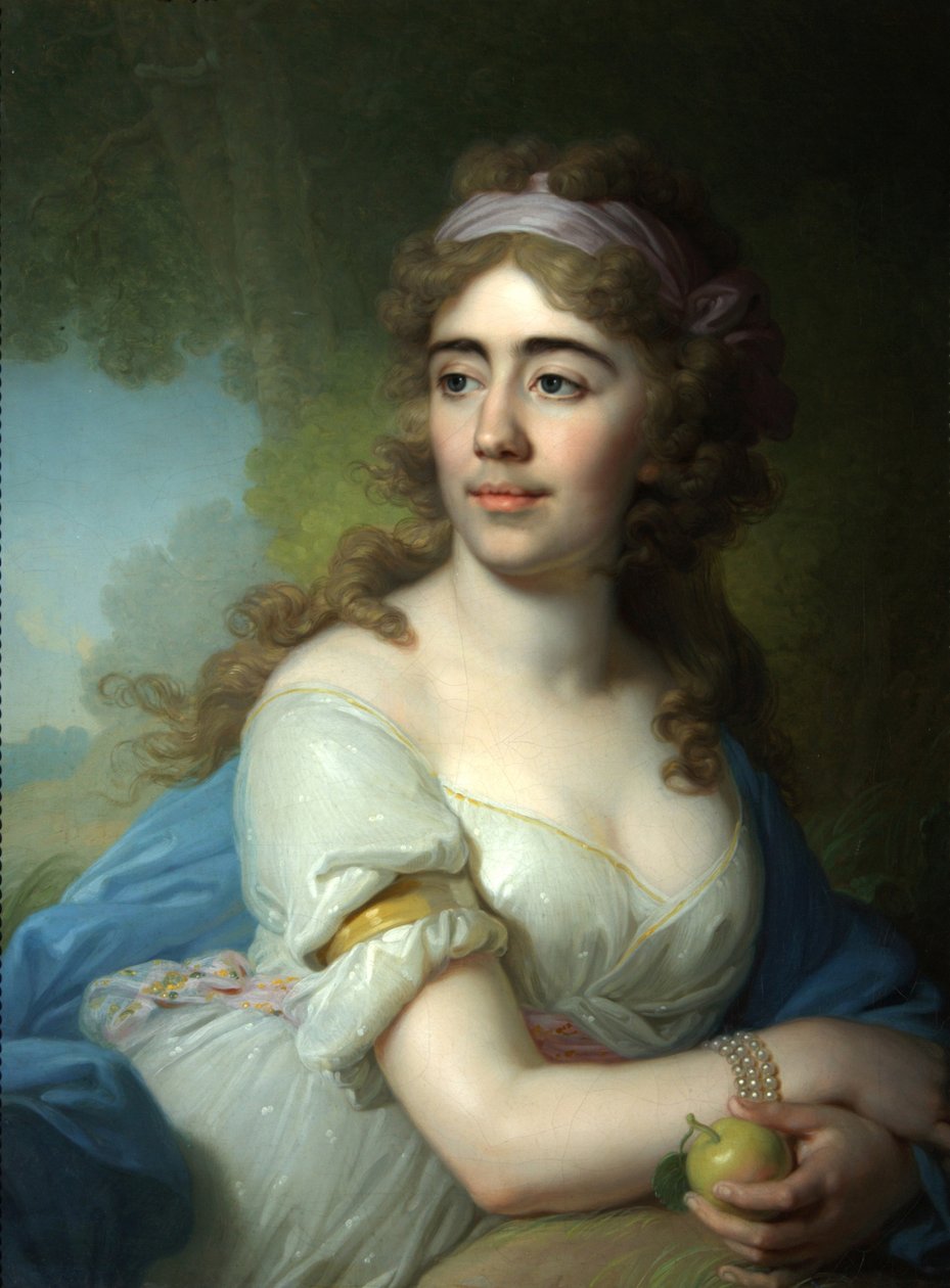 Portrait de Skobeyeva, années 1790 - Vladimir Lukich Borovikovsky