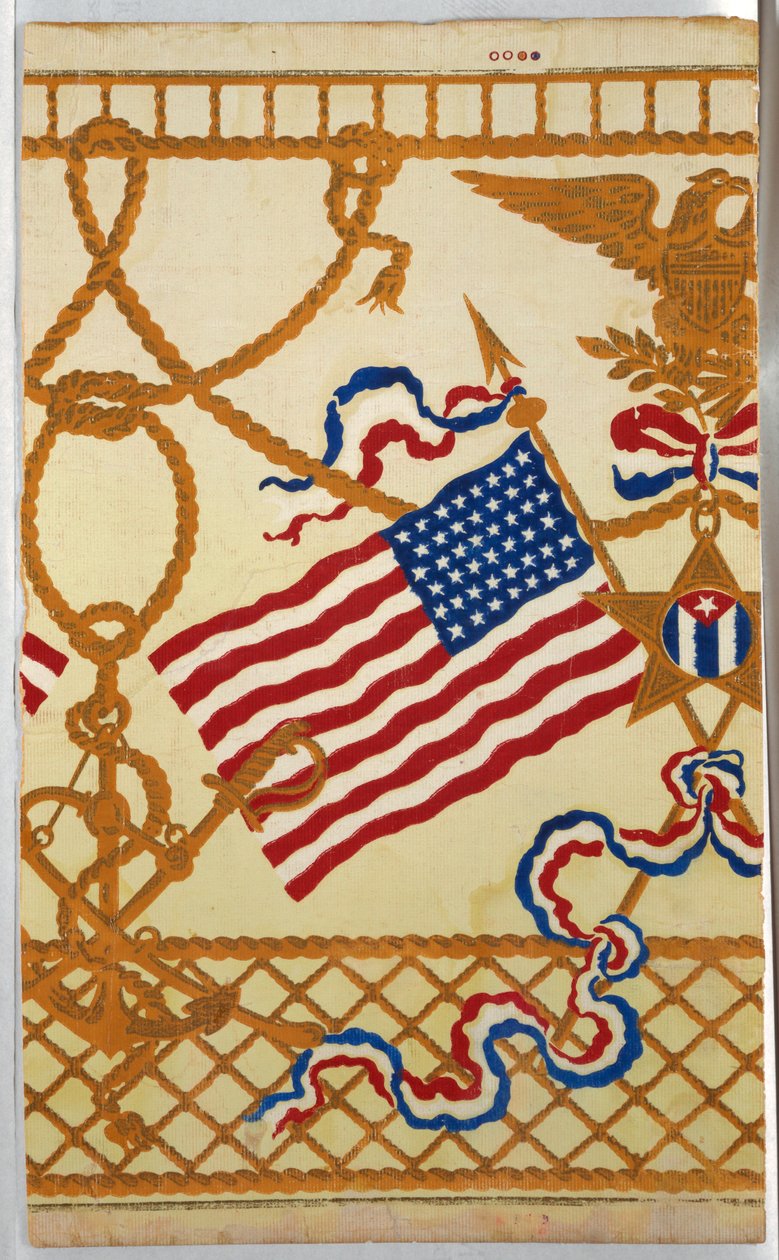Papier peint et frise (USA) - W. Campbell
