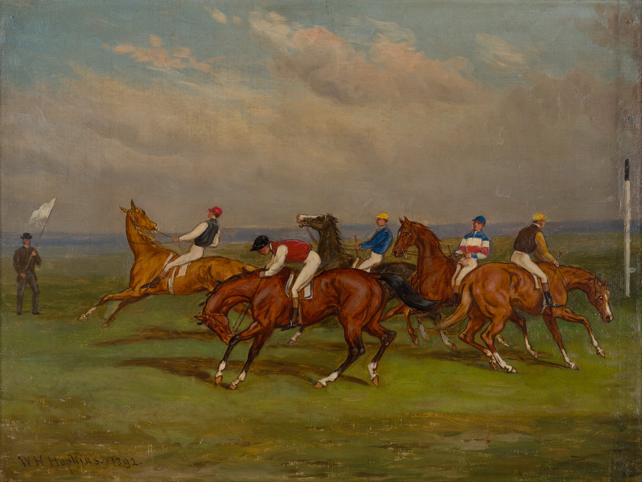 À la porte de départ - W.H. Hopkins