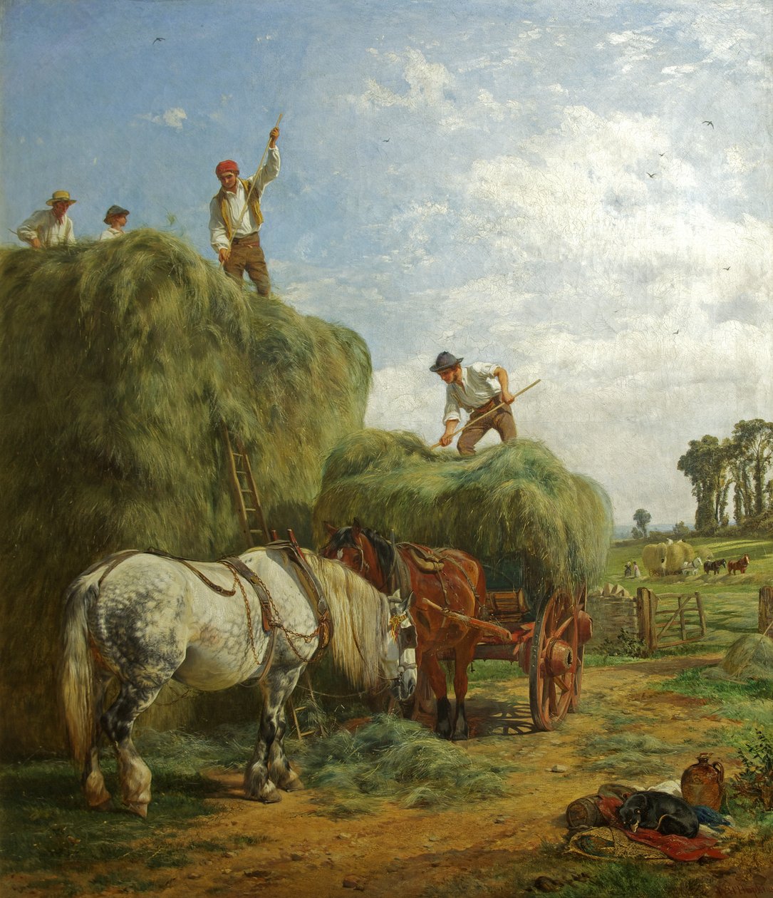 Fenaison à Kingweston - W.H. Hopkins