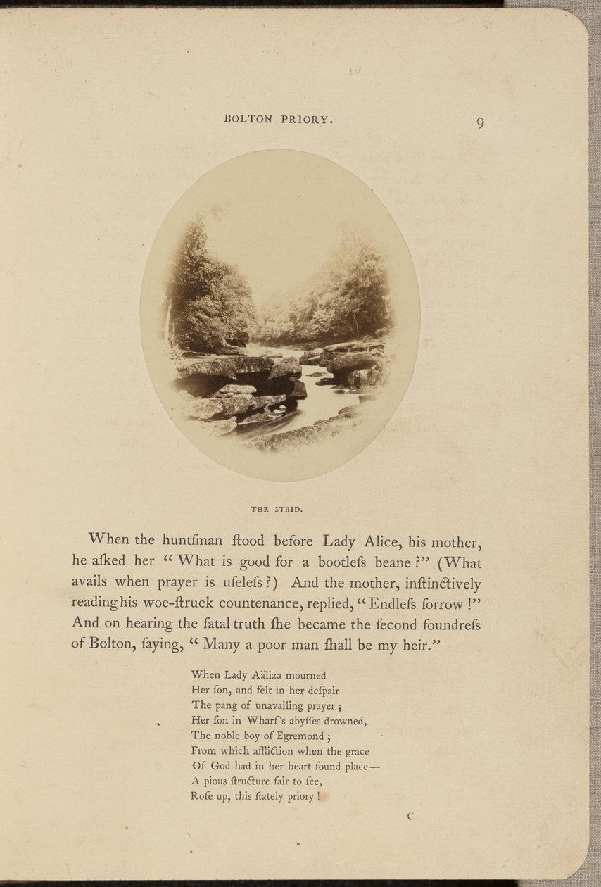 Prieuré de Bolton ; Le Strid - W.R. Sedgfield