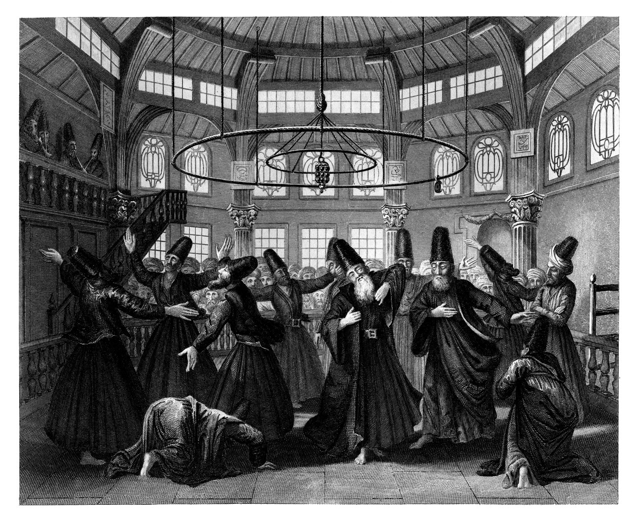 La danse des derviches, vers 1870 - W. Forrest