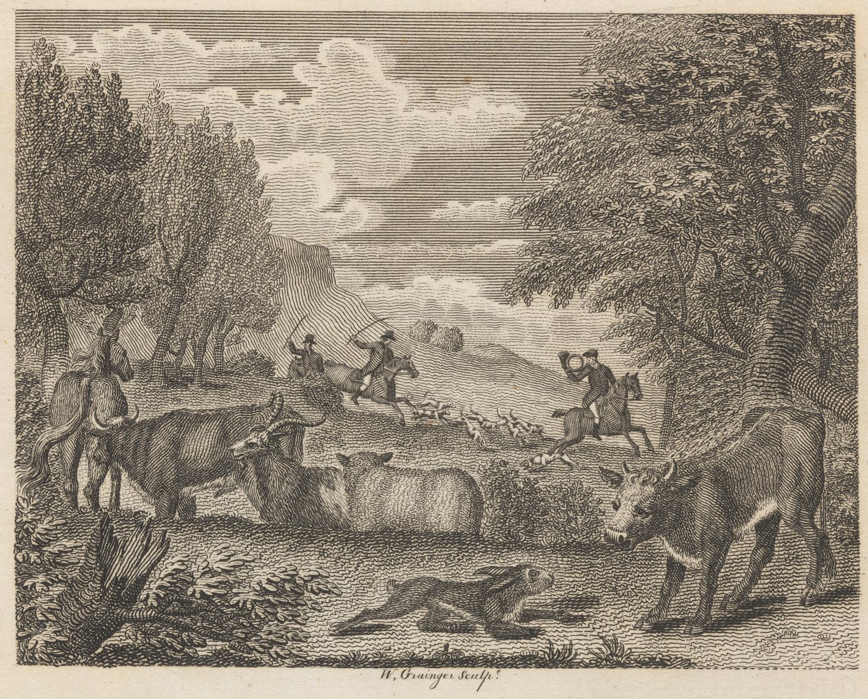 Le lièvre et de nombreux amis - W. Grainger