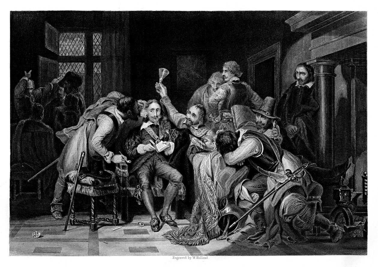 Charles Ier dans la salle de garde, 1860 - W. Hulland