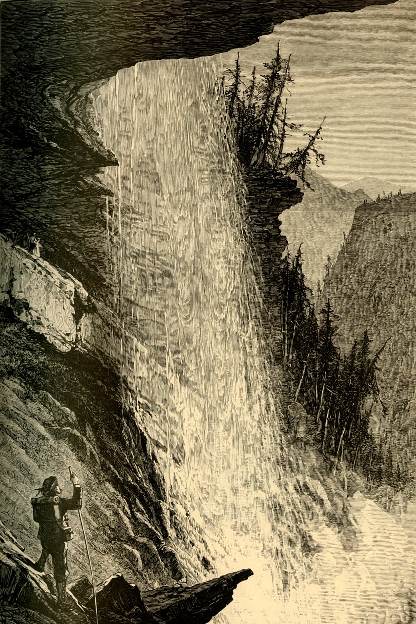 Sous les chutes de Catskill, 1874 - W. J. Linton
